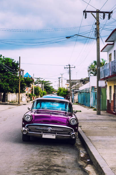 istock Old Vintage American car in Cuba 818579242