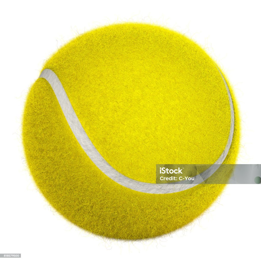 Tennis Ball 3D tennis ball isolated on white background Cut Out Stock Photo