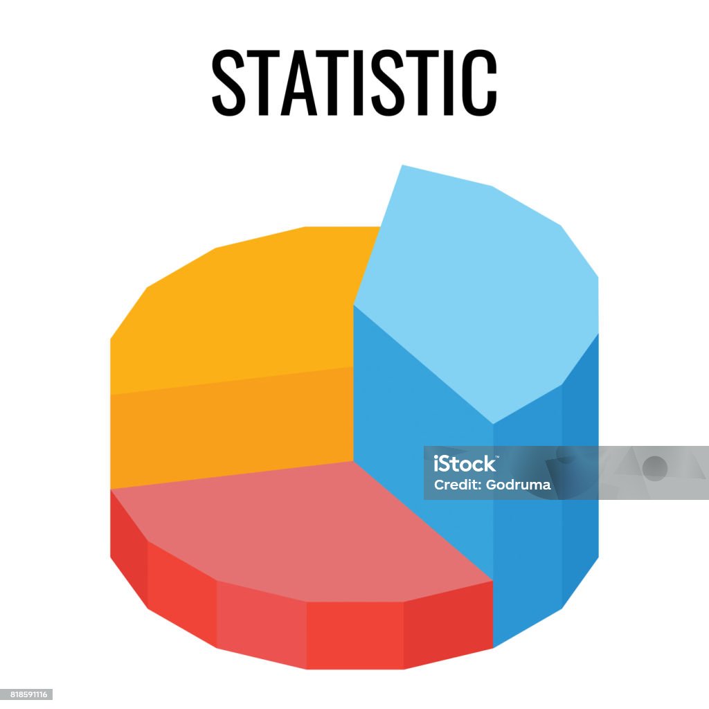 Statistic Round Chart Infographic Template Vector Poster Stock ...