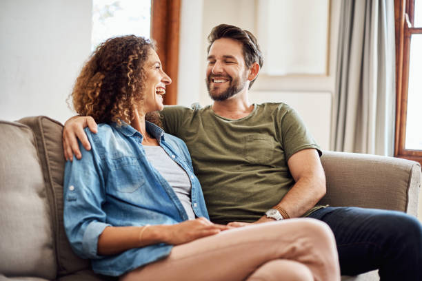 istock He knows how to tickle her funny bone 818591172