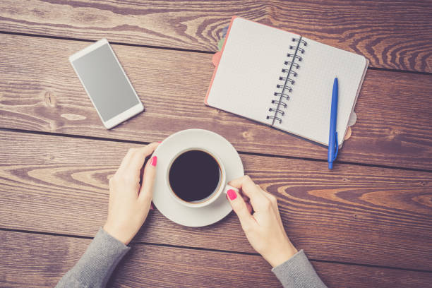 istock Woman holding cup of coffee 818592174