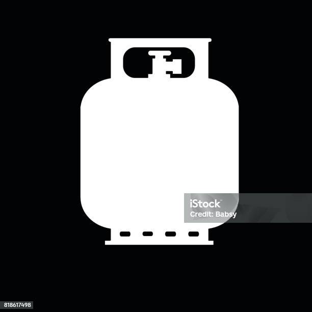 Propane Gas Canistersingle Vector Illustration Stock Illustration - Download Image Now - Gas Tank, Propane, Storage Tank
