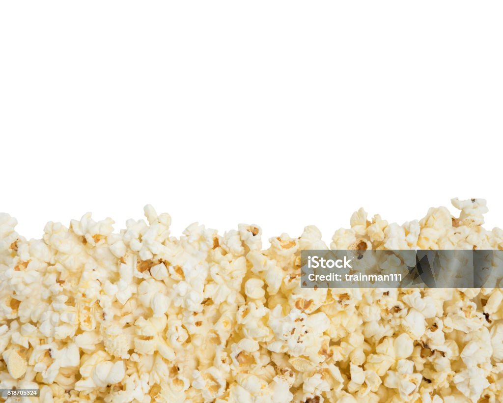 Popcorn de beurre frais avec l’espace de la copie. - Photo de Pop-corn libre de droits