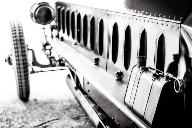 Fiat Isotta Fraschini classic race car fitted with a WWI airplaine engine. The 16.5-litre straight-six aero engine makes 250hp and it has around 820lb/ft of torque. The car is on display at the 2016 Classic Days at Dyck Castle in Jüchen, Germany.