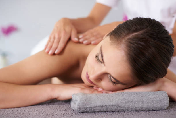 istock Woman relaxing during the massage 818762660