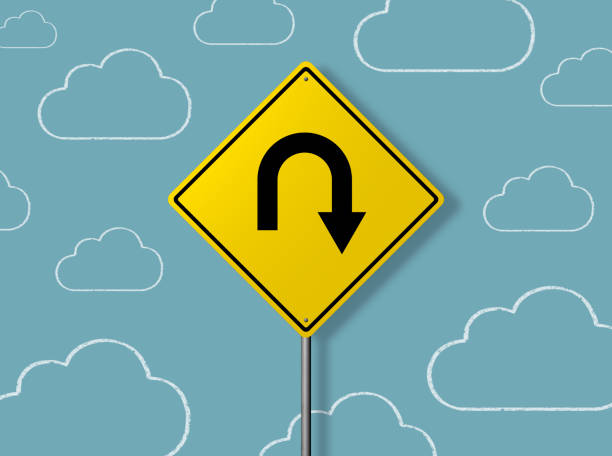 istock U-Turn Sign - Business Chalkboard Background 818778978