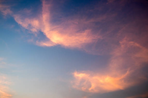 istock Beautiful cloud sky background in twilight color 818805360