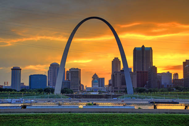 istock St. Louis, Missouri Skyline and the Gateway Arch 818828874