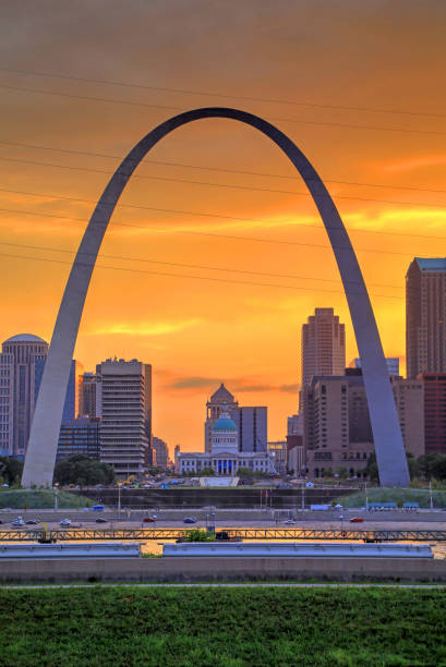 istock St. Louis, Missouri Skyline and the Gateway Arch 818828876