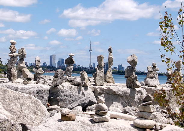istock Toronto Lake stone statues 818836458