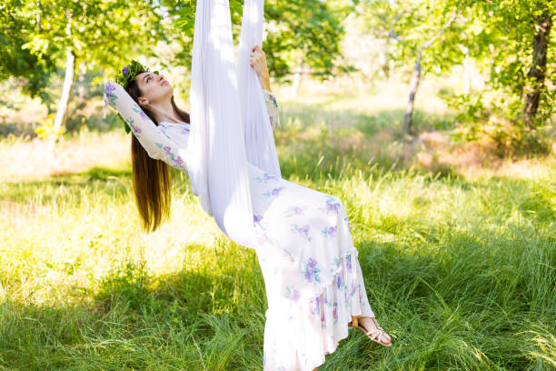istock Romantic woman in flower crown 818871978
