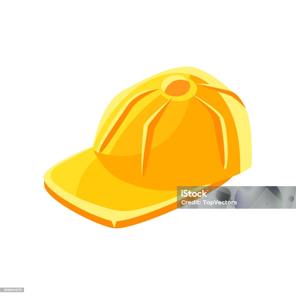 Baseball Vector Yellow Image Yellow Baseball Cap Vector Illustration Stock Illustration - Download ...