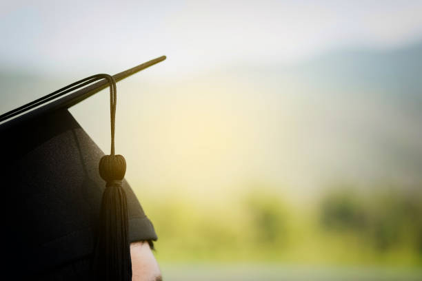 istock Back of graduate on graduation day. 818894602