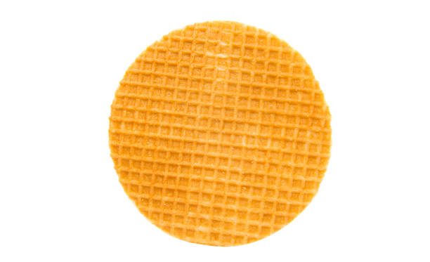 istock Dutch waffle called a stroopwafel isolated 818939860