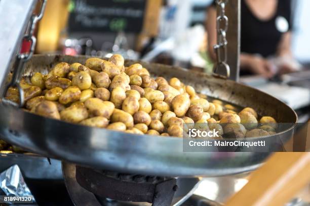 Fried Potatoes Stock Photo - Download Image Now - 2017, Audience, Bowl