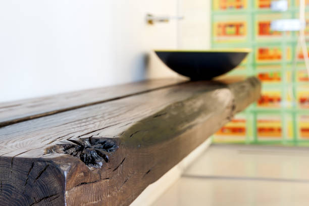 istock design sink in old wooden shelf 818977358