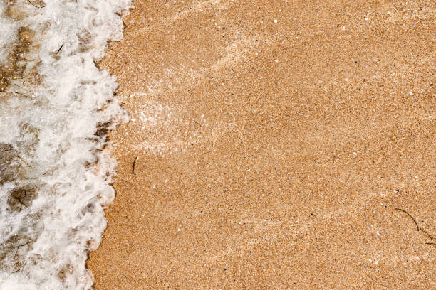 istock Overhead view of breaking wave, Pedn Vounder Beach, Cornwall 819030390