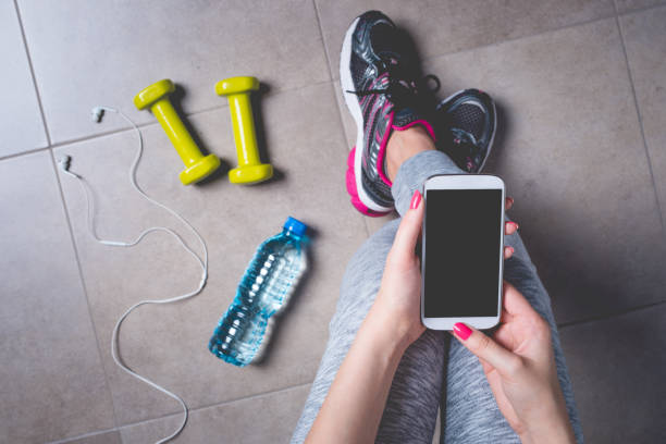 Female fitness exercise concept