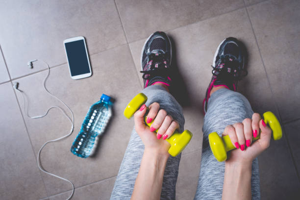 istock Female fitness exercise concept 819053774