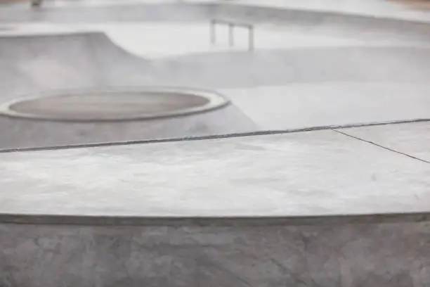 Photo of concrete skatepark