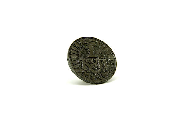 istock Happy coin for good luck, on a homogeneous background. 819155166