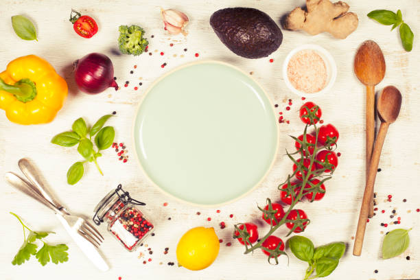 istock Healthy food background 819183886