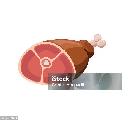 istock Pork ham on the bone 819217514