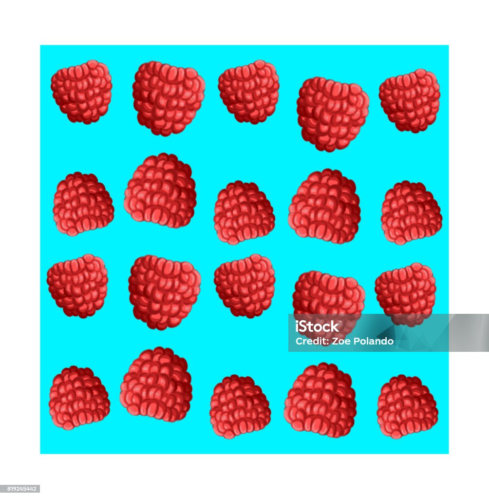 Raspberry Ripening Pattern Chart Raspberry Pattern Stock Illustration - Download Image Now - Art ...