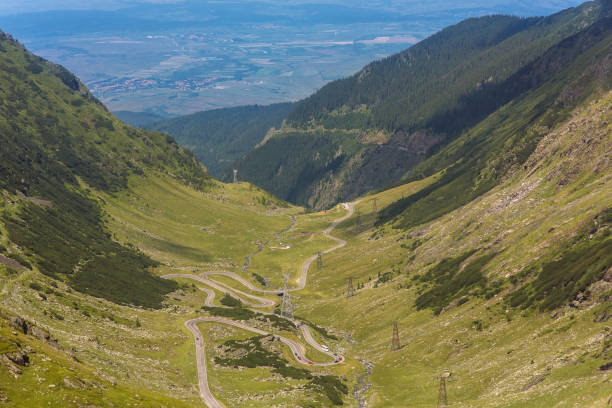 istock The Transfagarasian route, the Carpathian mountains, and Romania 819296700