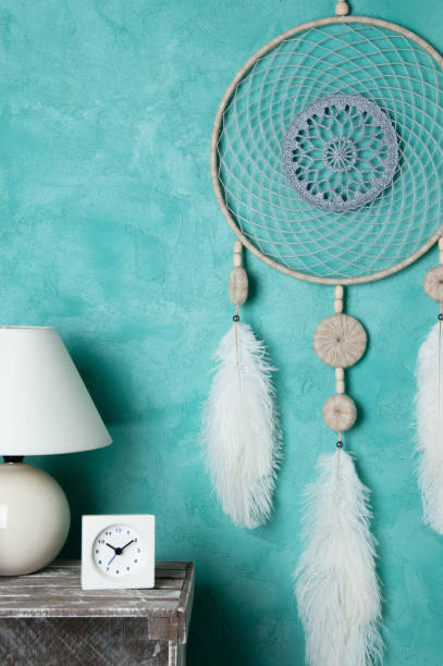 istock Dream catcher on aquamarine 819298818