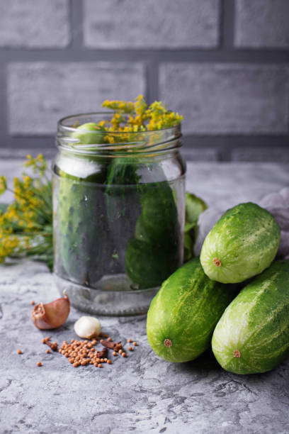 istock Ingredients for cooking pickled cucumbers 819315310