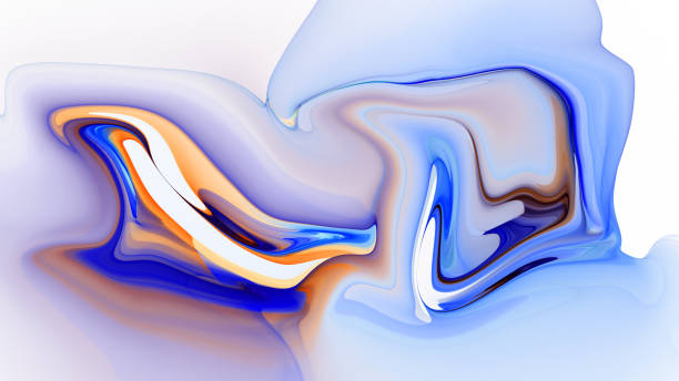 istock Colorful psychedelic liquefied background 819321864