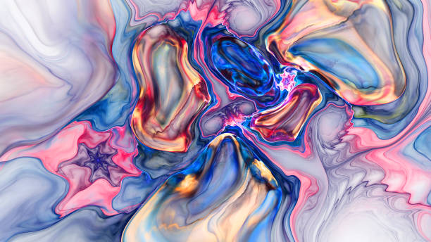 Colorful abstract fractal illustration