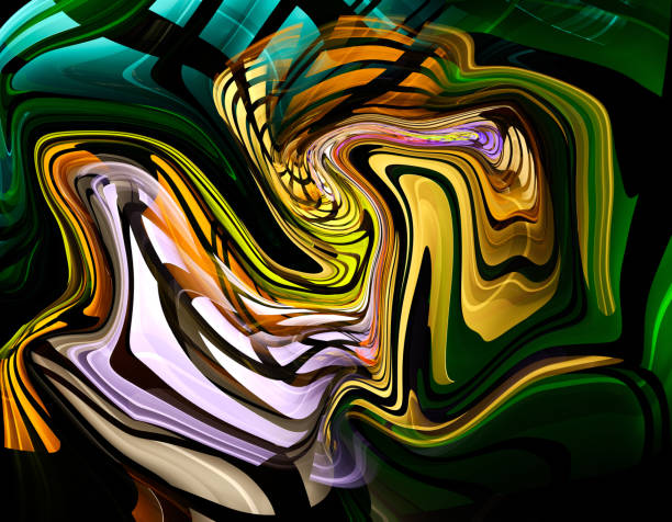 istock Colorful psychedelic liquefied background 819322002