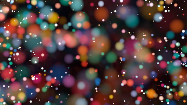 istock Beautiful colorful bokeh blurred background defocused lights 819322686