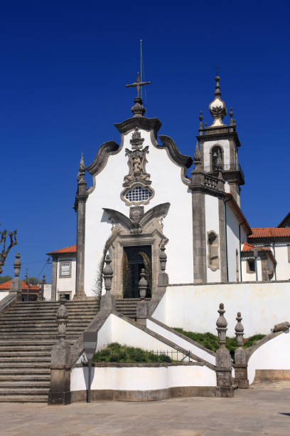 ヴィアナ ド カステロ、ミーニョ地方、ポルトガル。悲しみの聖母の礼拝堂、ノッサ セニョーラ ダ agonia。美しい 17 世紀のバロック様式の教会。 - nossa senhora da agonia ストックフォトと画像