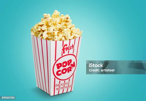 Photo libre de droit de Popcorn banque d'images et plus d'images libres de droit de Film cinématographique - Film cinématographique, Pop-corn, Aliment