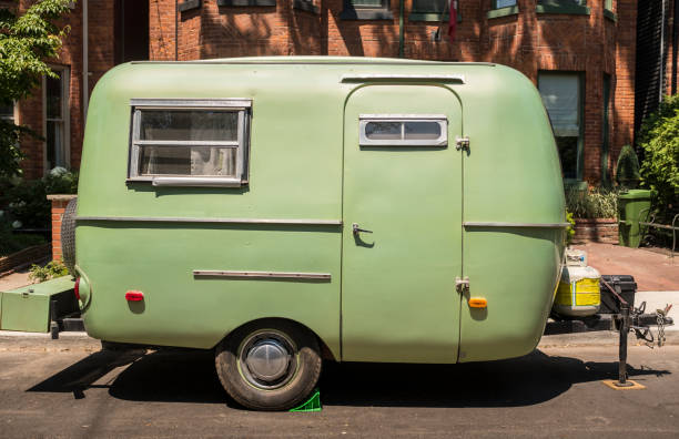 istock Vintage Camper in the City 819356370