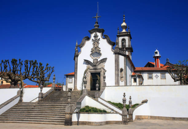 ヴィアナ ド カステロ、ミーニョ地方、ポルトガル。悲しみの聖母の礼拝堂、ノッサ セニョーラ ダ agonia。美しい 17 世紀のバロック様式の教会。 - nossa senhora da agonia ストックフォトと画像