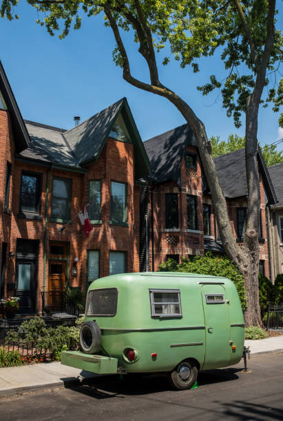istock Vintage Camper in the City 819359818