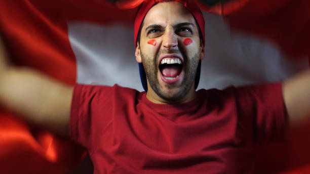 istock Swiss Guy Waving Switzerland Flag 819381596