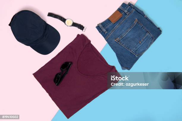 Mens Clothing Stock Photo - Download Image Now - Menswear, Fashion, Hat