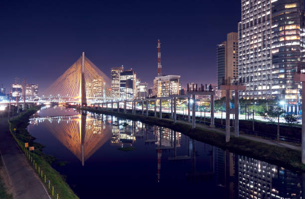 istock Stayed bridge in Sao Paulo, Brazil. 819415424