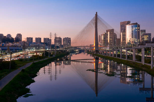istock Stayed bridge in Sao Paulo, Brazil. 819415492