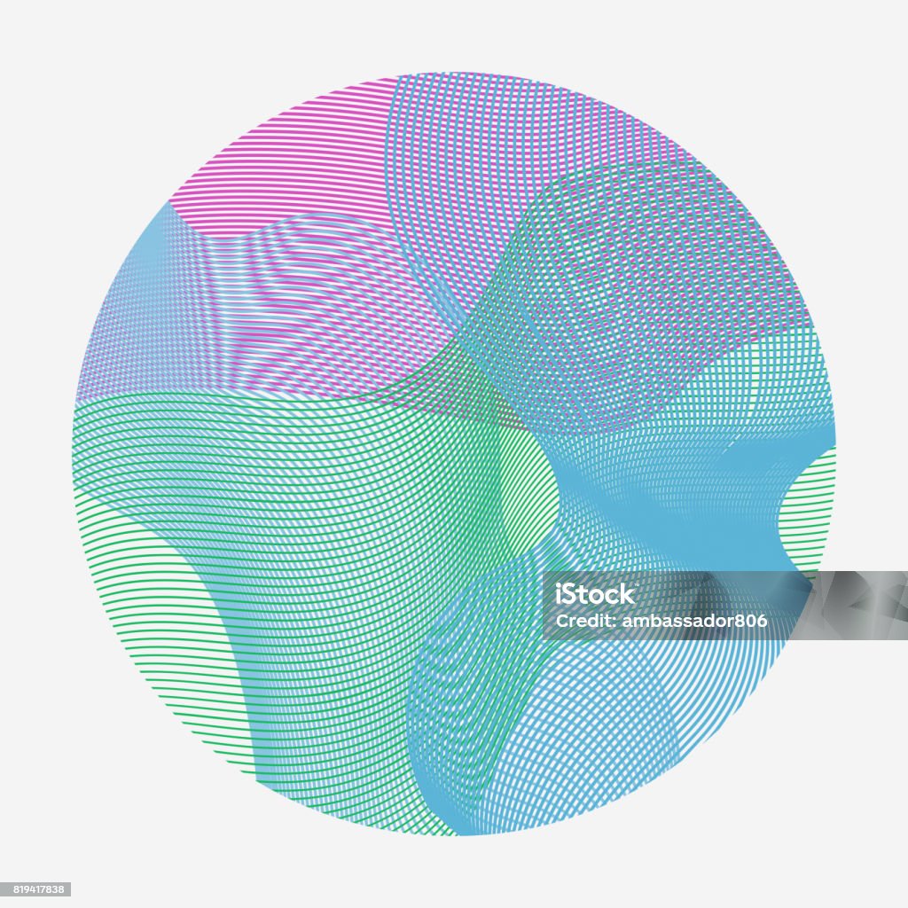 Wave Abstract Round Abstract Waves Set Of Transparent Wave Vector Stock Illustration ...