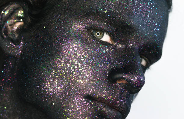 istock Portrait of a man with creative art make-up 819419970