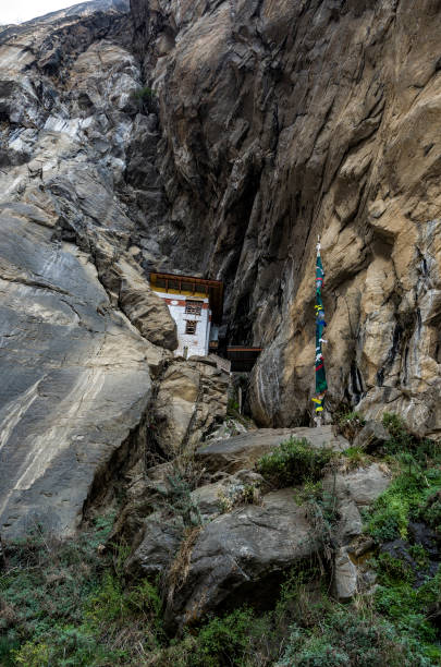 istock Monastery cave where a monk named Khado Yeshi Tsogyal practised Vajrakilaya,Tiger's Nest, Taktshang monastery, Bhutan 819438464