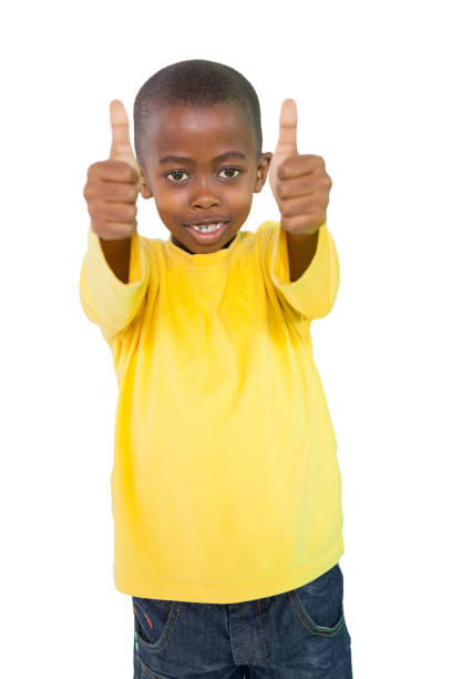 istock Happy little boy showing thumbs up 819446458