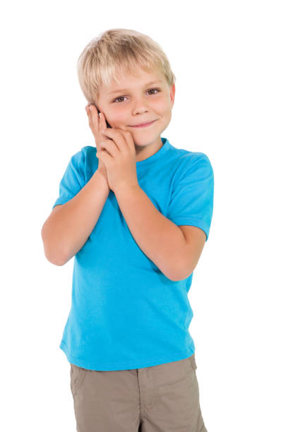 istock Cute little boy talking on smartphone 819456670