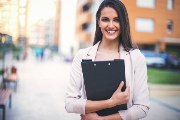 istock Businesswoman on the go 819467276
